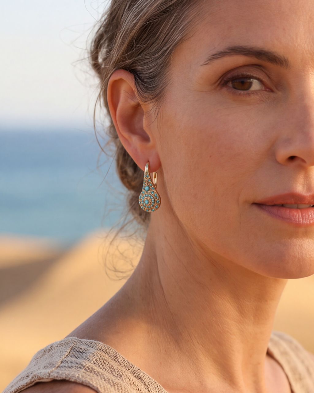 Boucles d'oreilles Lunaya