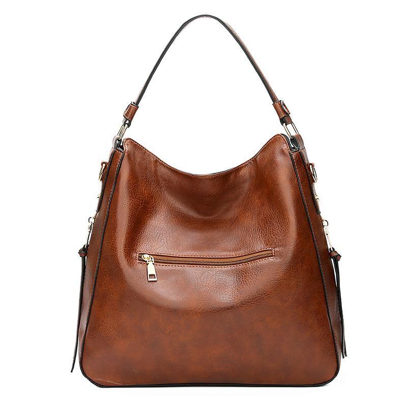 Luxueux sac à main hobo antivol en cuir