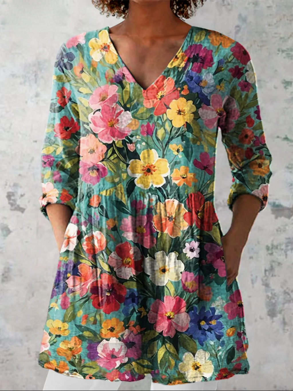 Keira | Lange Bluse mit auffälligem Design