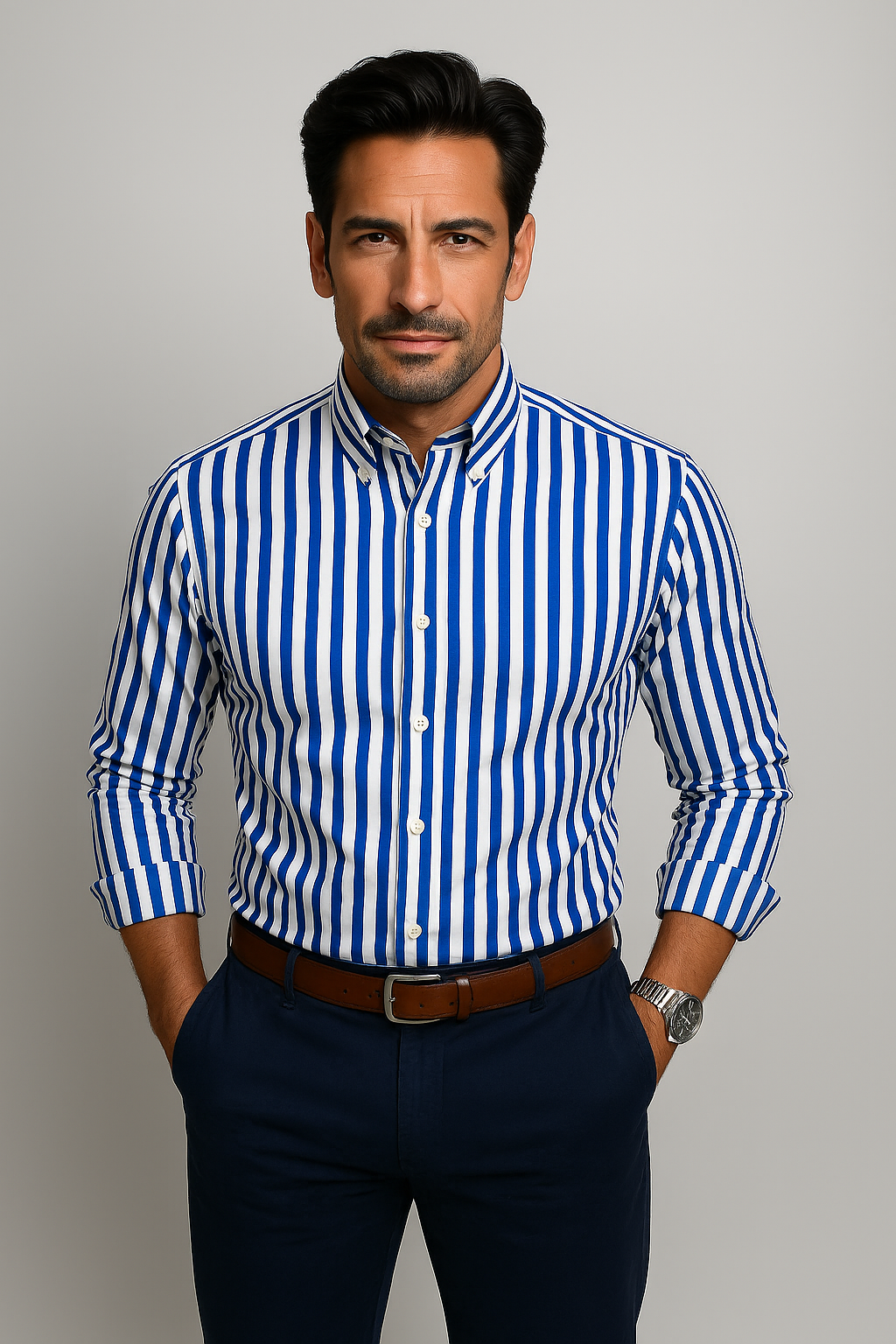 Henri | Chemise classique à rayures