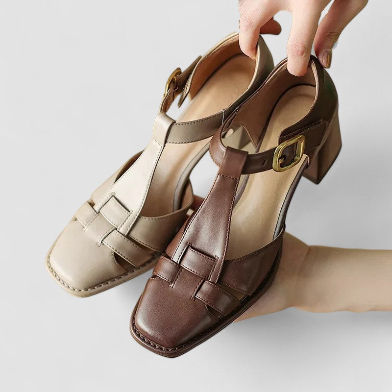Scarlett – Talons blocs orthopédiques à bride en T