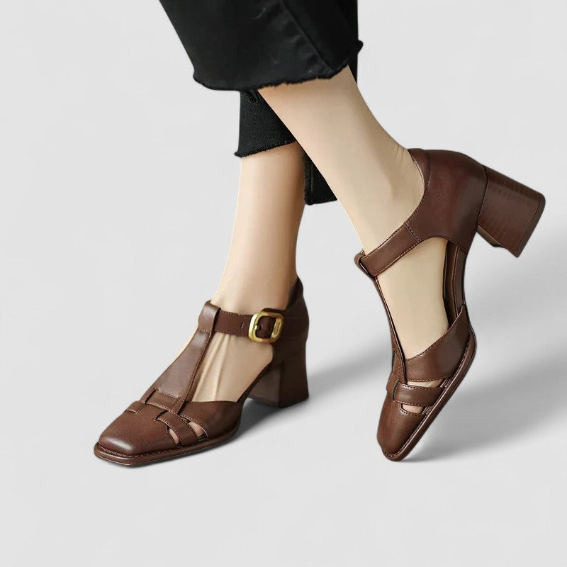 Scarlett – Talons blocs orthopédiques à bride en T