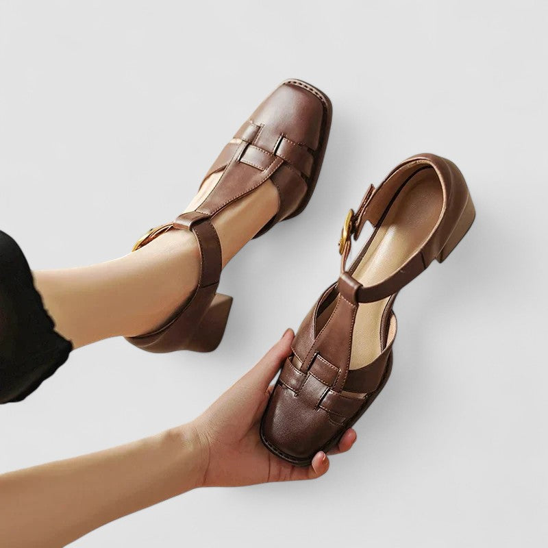 Scarlett – Talons blocs orthopédiques à bride en T