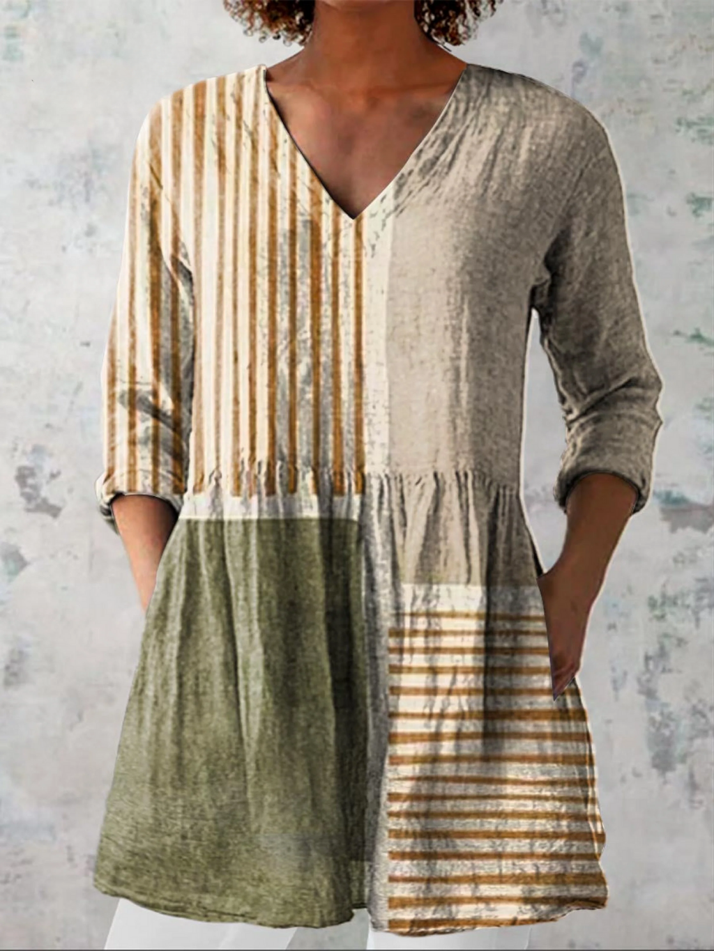 Maeve | Lange Bluse mit auffälligem Design