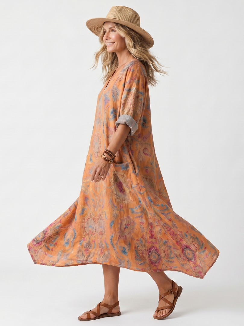 Remi | Midikleid mit Muster