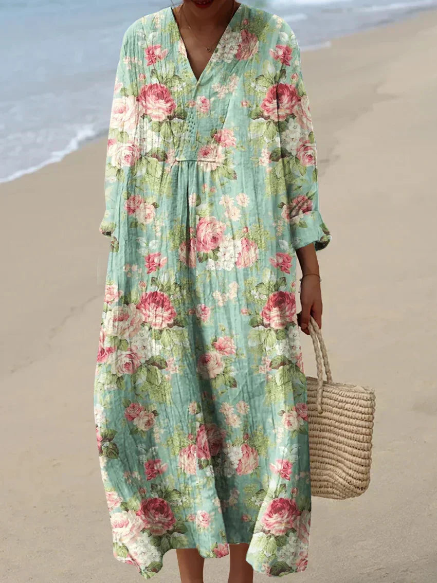Anne - robe d'été imprimée