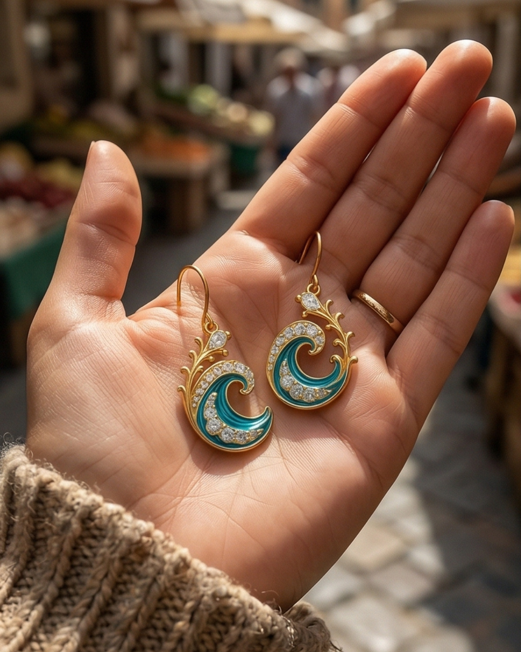 Boucles d'oreilles Calypso