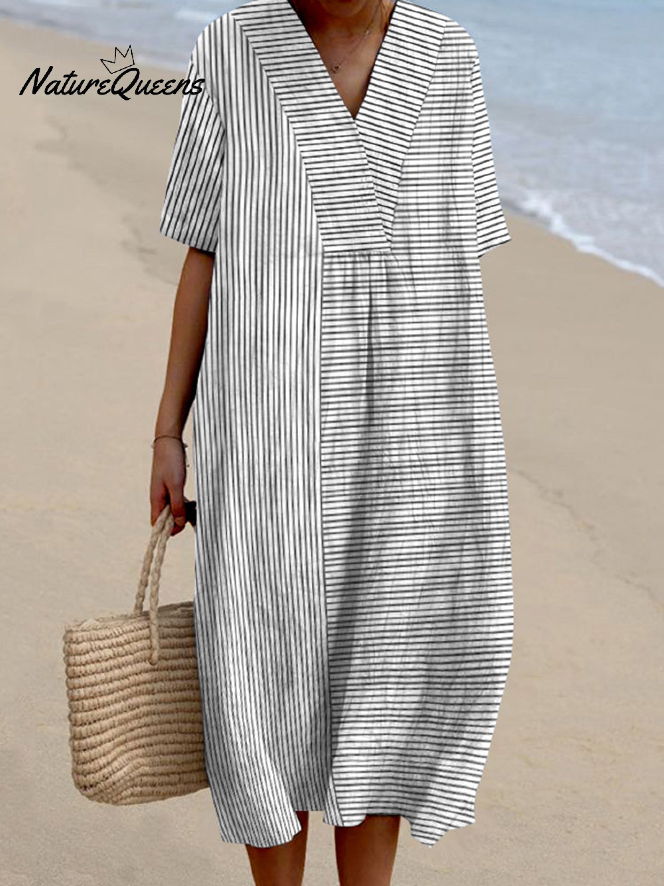 Isa - Robe rayée vintage