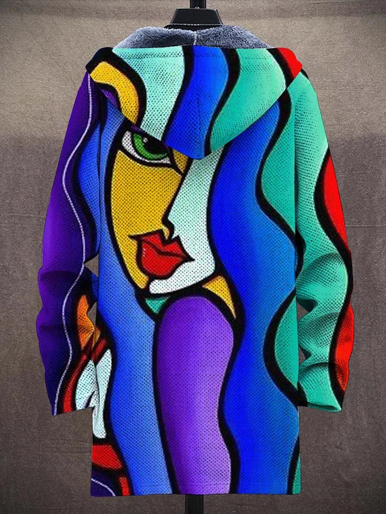Allira™ - Sweat à capuche zippé luxueux d'inspiration artistique