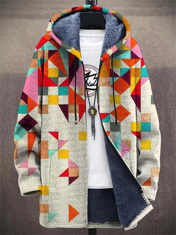 Aria™ - Sweat à capuche zippé luxueux d'inspiration artistique