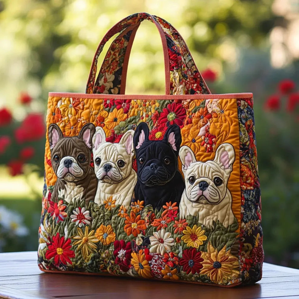 Jardin Frenchie | Sac à main matelassé fabriqué à la main
