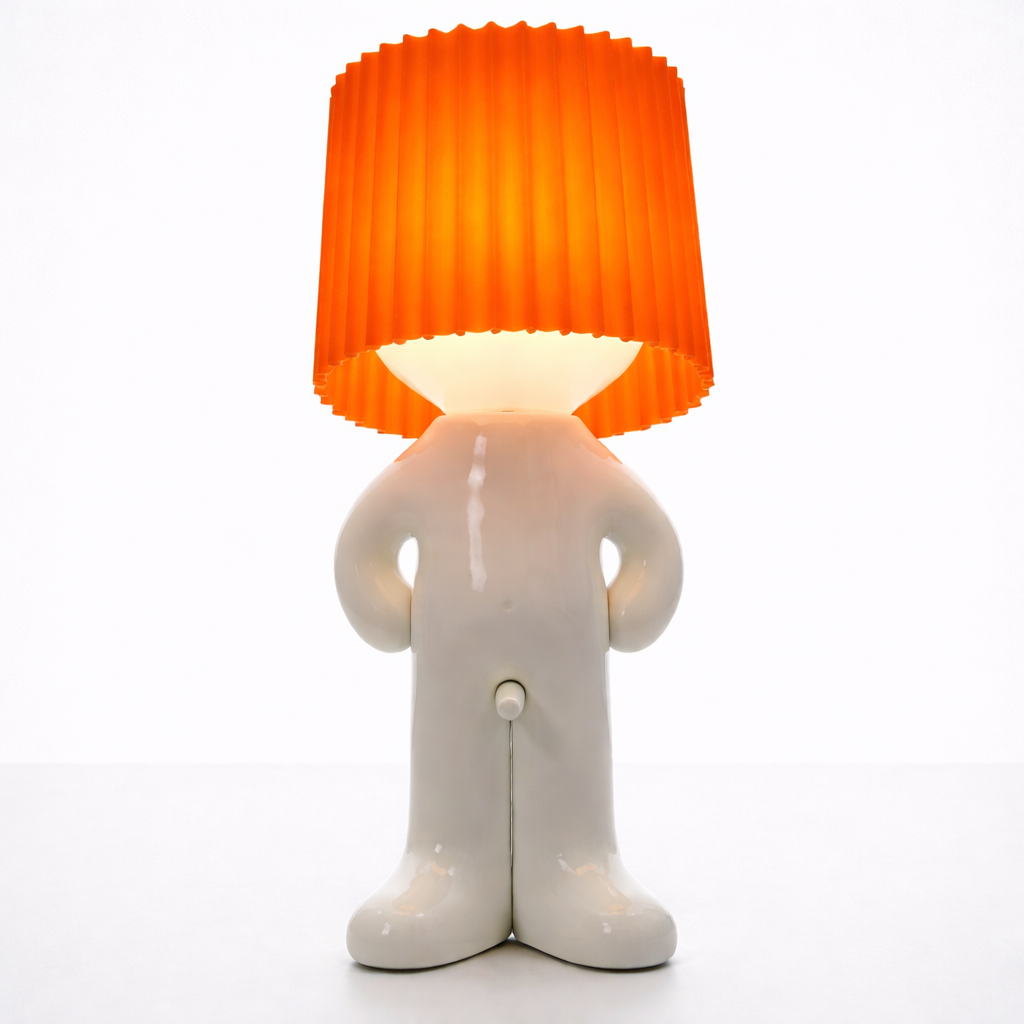 LeuchtMann™ – Lampe de table décorative avec abat-jour coloré