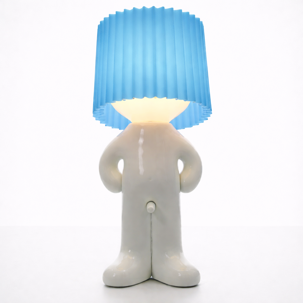 LeuchtMann™ – Lampe de table décorative avec abat-jour coloré