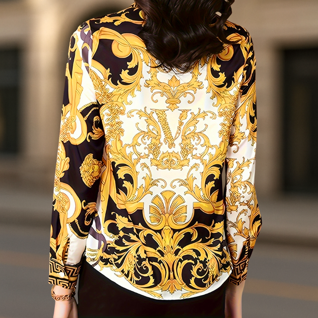Chemisier boutonné pour femme style Donna Couture