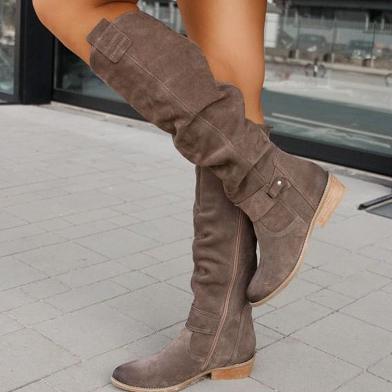 Zavira | Bottes en daim élégantes et chaudes pour femme
