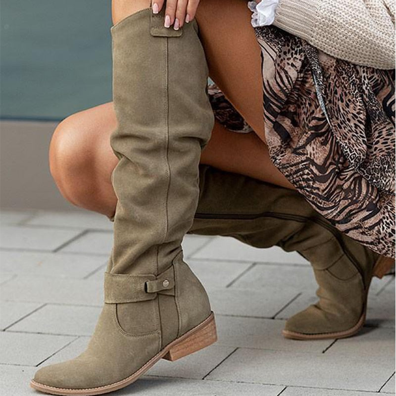 Zavira | Bottes en daim élégantes et chaudes pour femme