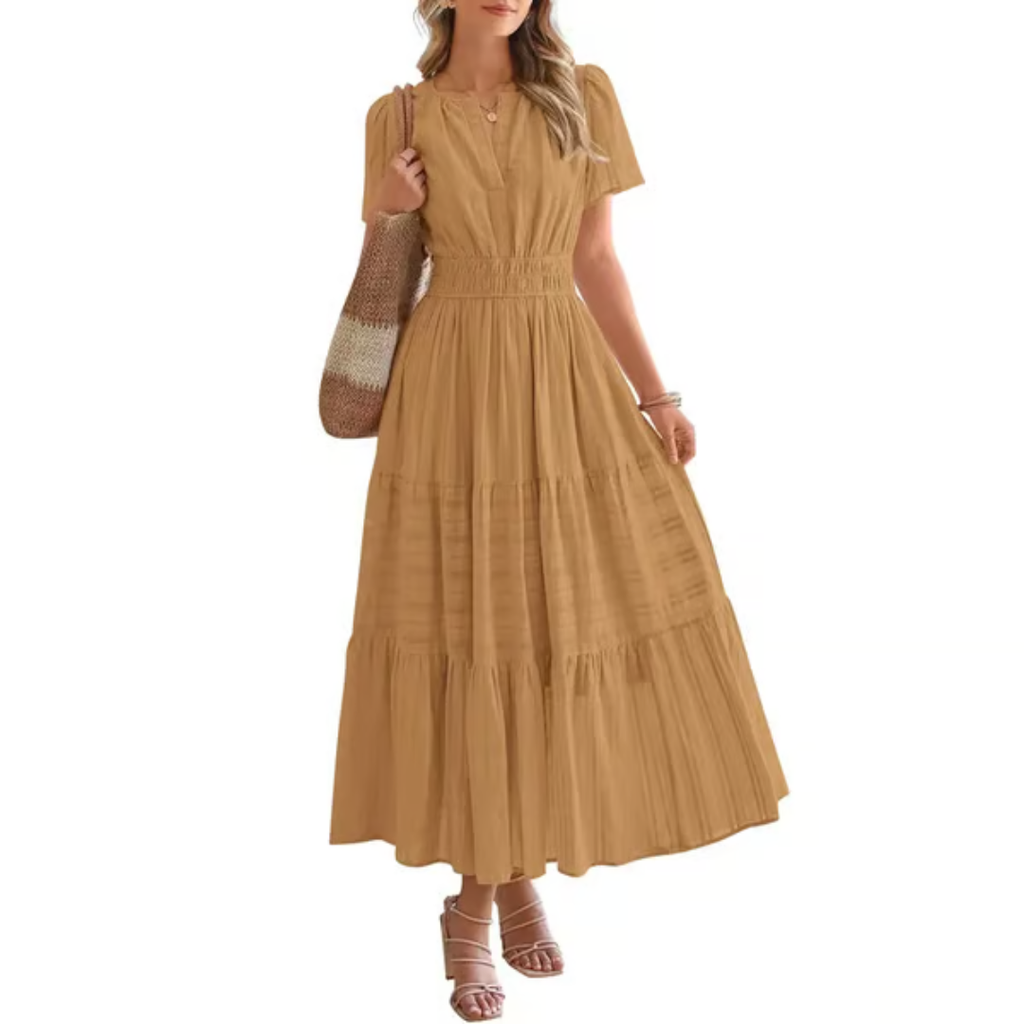 Elara – Robe longue confort aérée