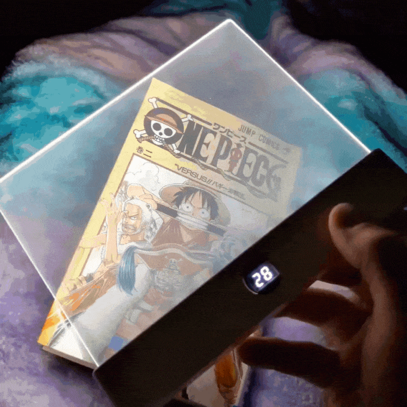 Lampe de lecture avec panneau lumineux