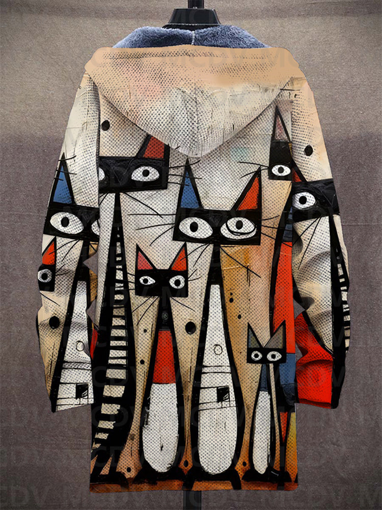 Lowanna™ - Sweat à capuche zippé luxueux d'inspiration artistique
