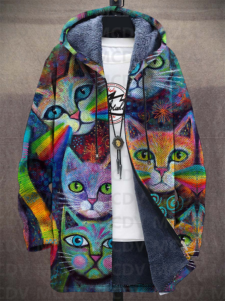 Lowanna™ - Sweat à capuche zippé luxueux d'inspiration artistique