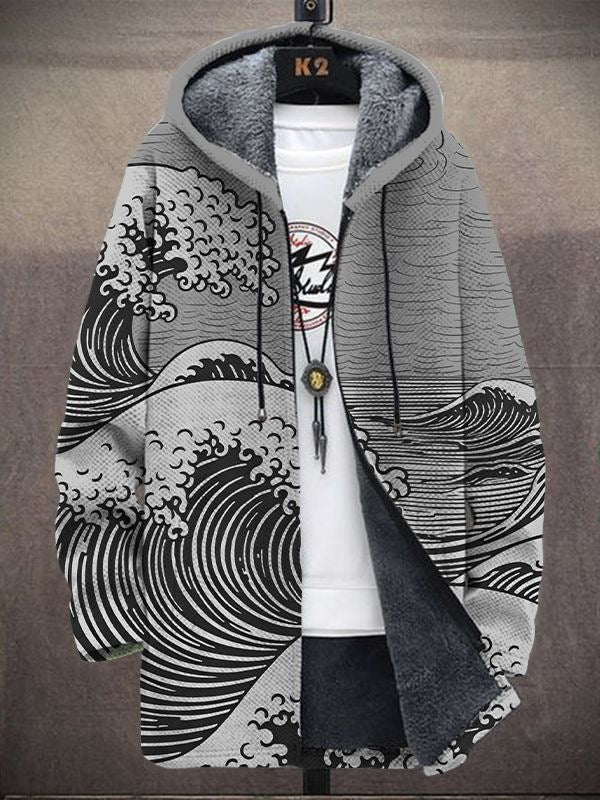 Nálha™ - Sweat à capuche zippé luxueux d'inspiration artistique