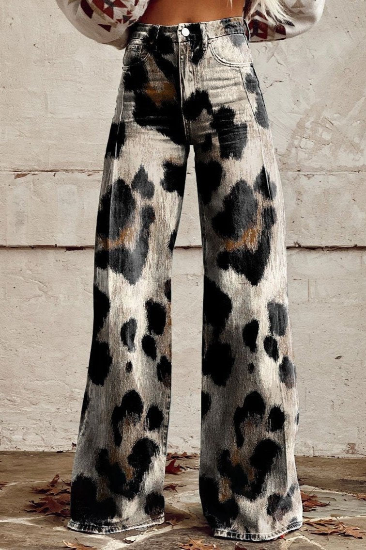 Cheetah - Pantalon bohème élégant