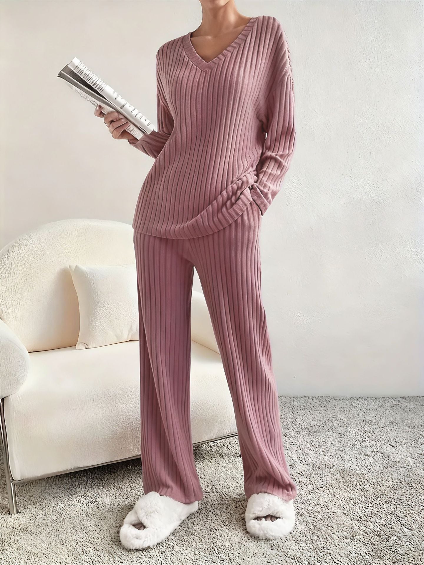 Steinsee - ensemble loungewear côtelé