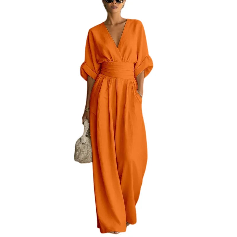Victoria - Combinaison taille haute col V