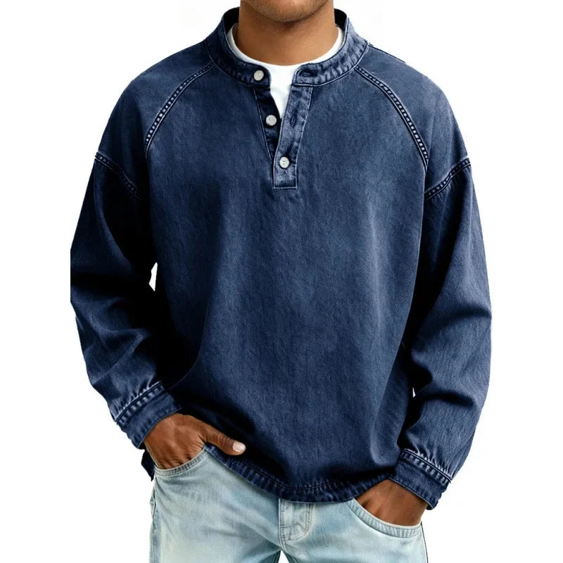 Stanley | T-shirt Henley vintage classique