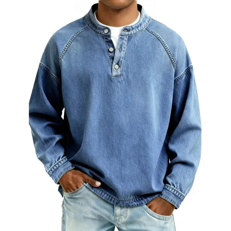 Stanley | T-shirt Henley vintage classique