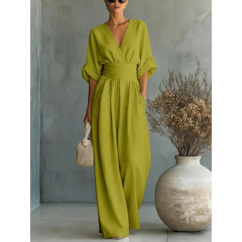 Victoria - Combinaison taille haute col V