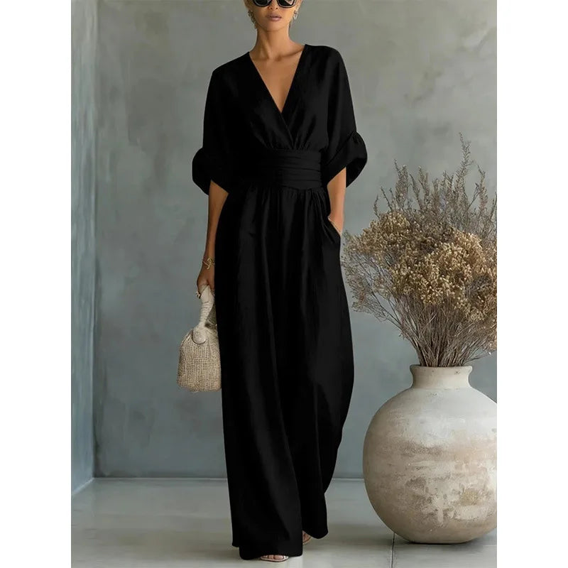 Victoria - Combinaison taille haute col V