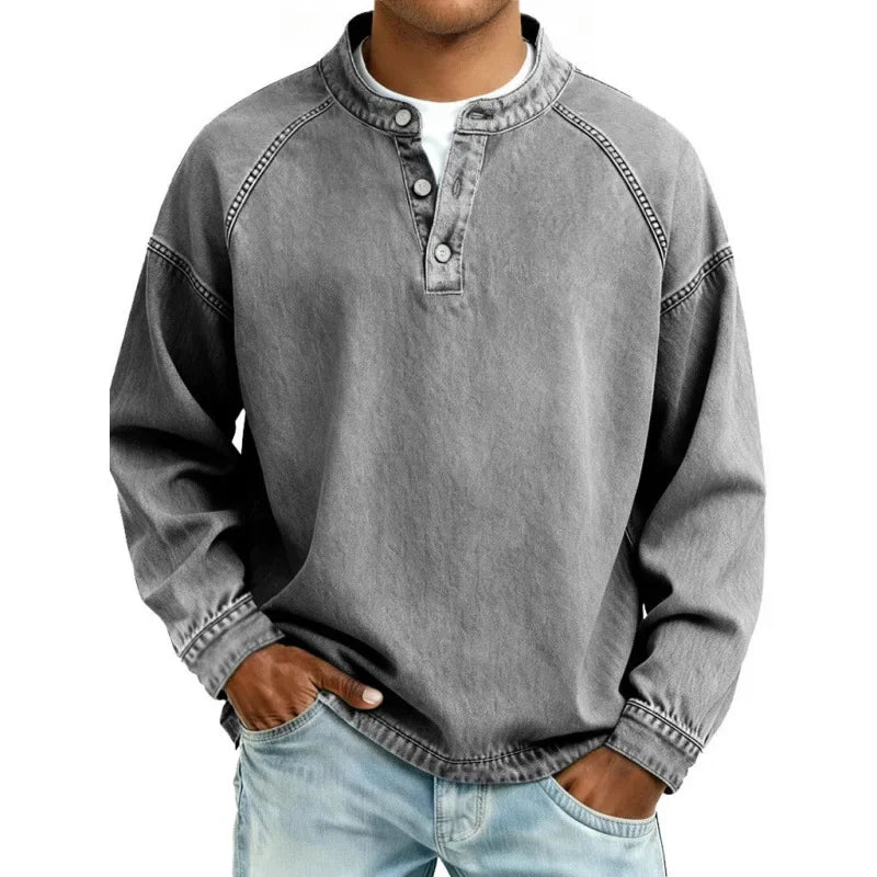Stanley | T-shirt Henley vintage classique
