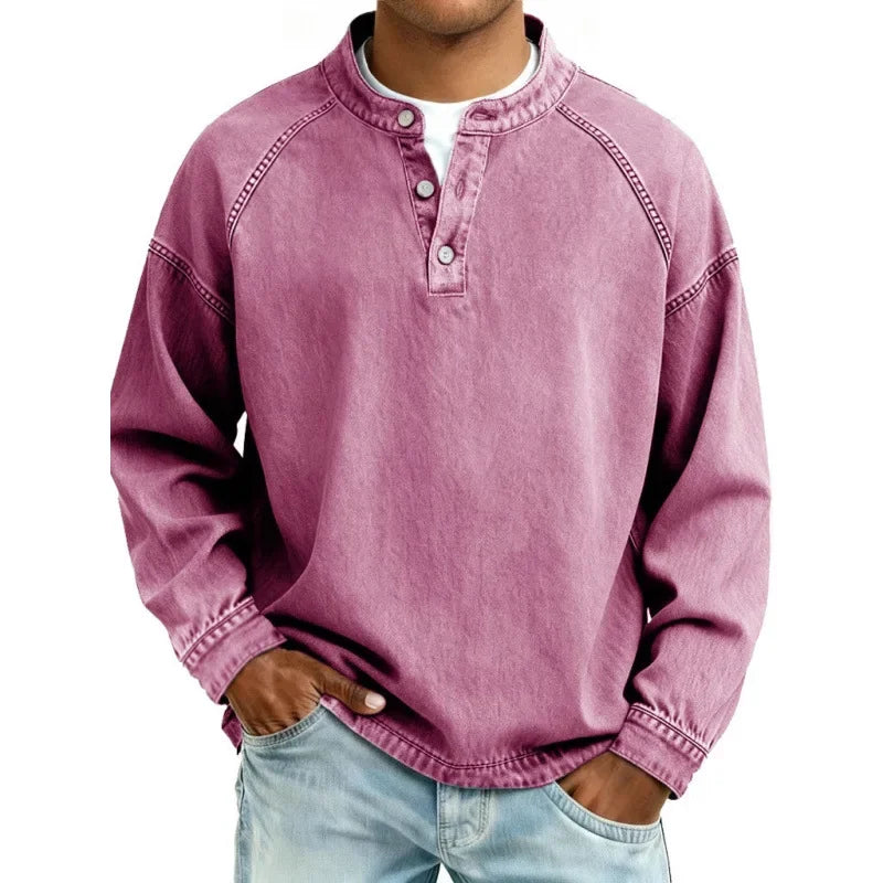 Stanley | T-shirt Henley vintage classique