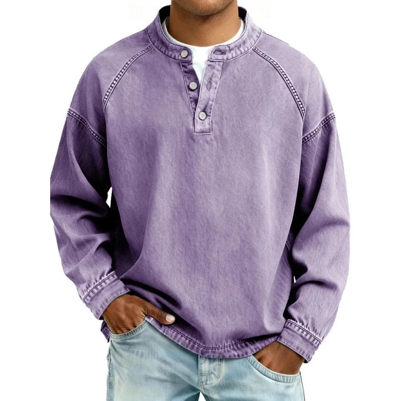 Stanley | T-shirt Henley vintage classique