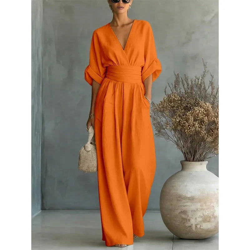 Victoria - Combinaison taille haute col V