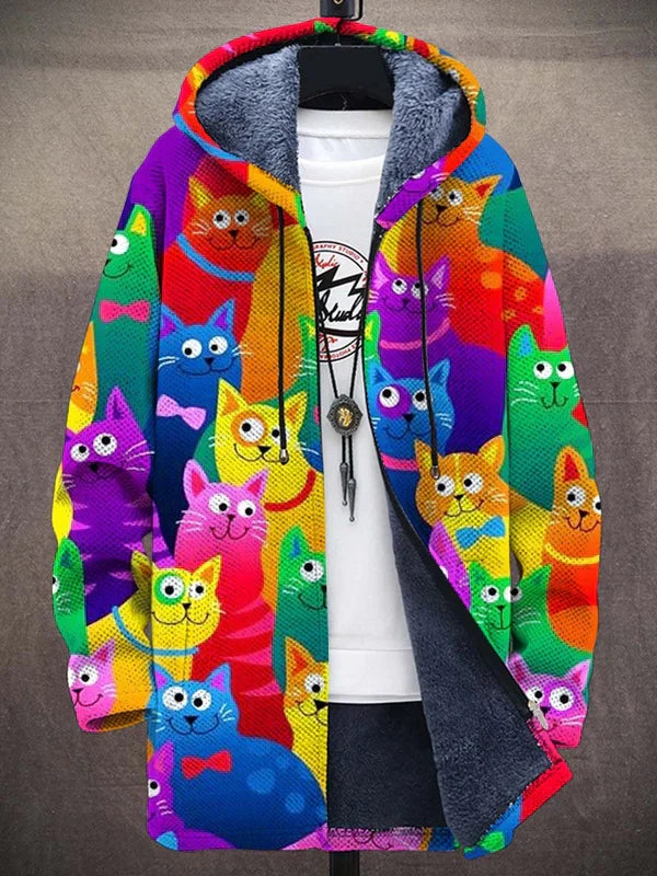 Tayari™ - Sweat à capuche zippé luxueux d'inspiration artistique