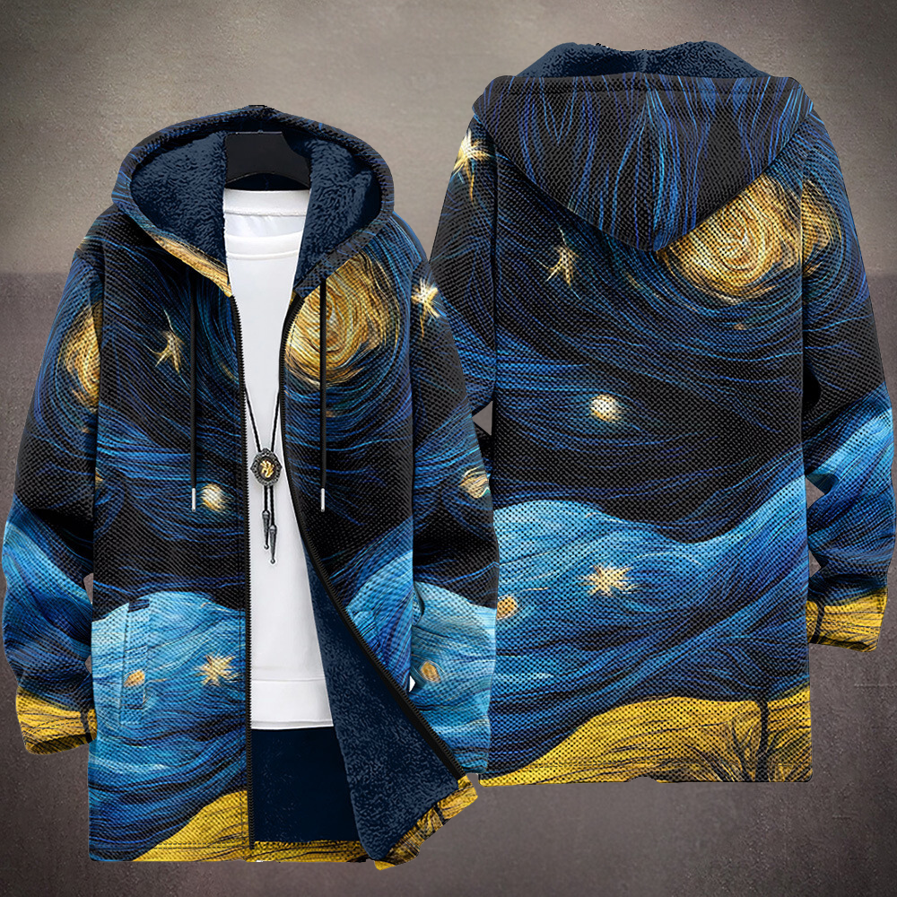 Waverley™ - Sweat à capuche zippé luxueux d'inspiration artistique
