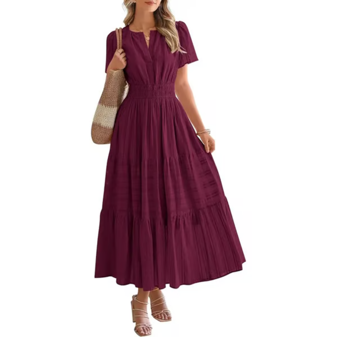 Elara – Robe longue confort aérée