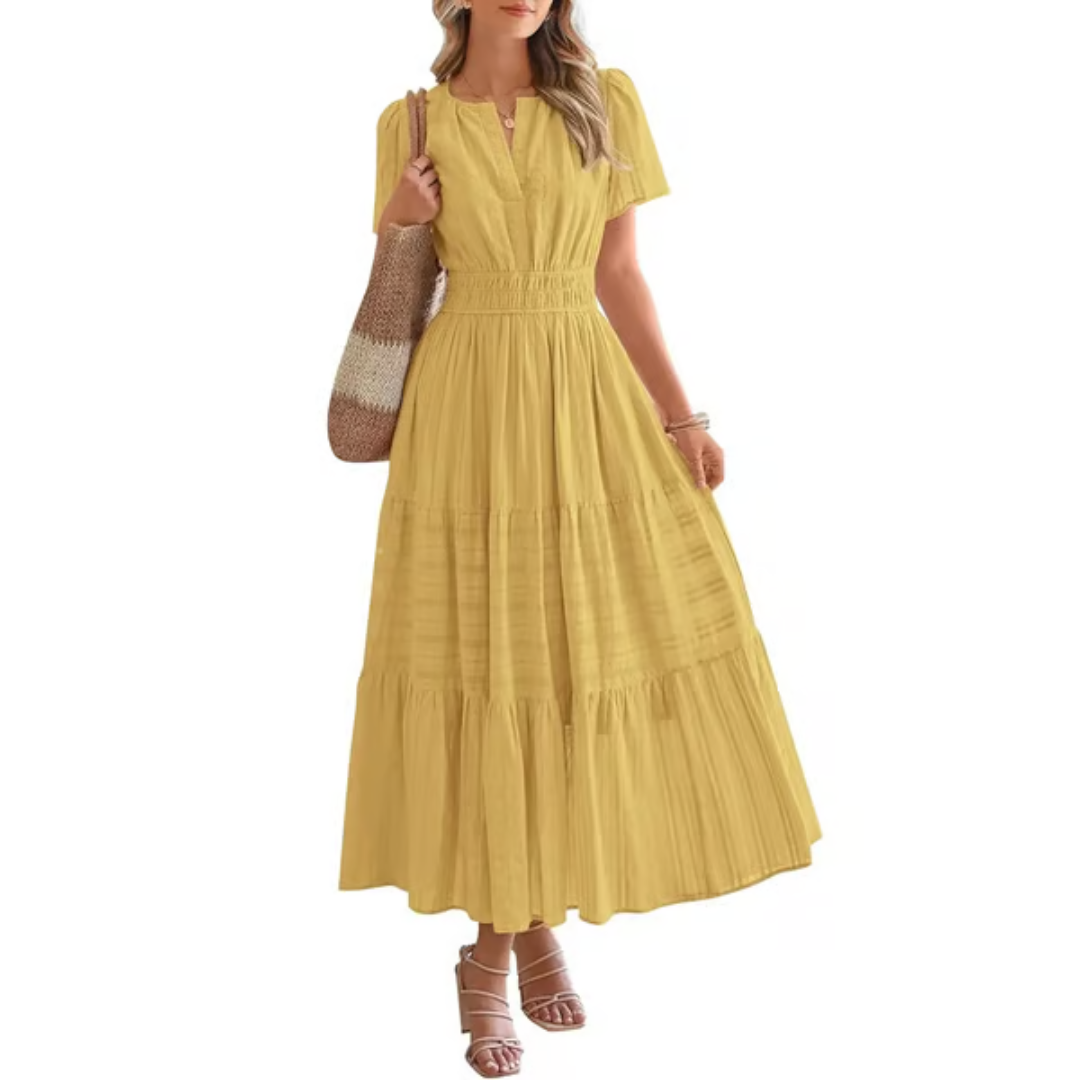 Elara – Robe longue confort aérée