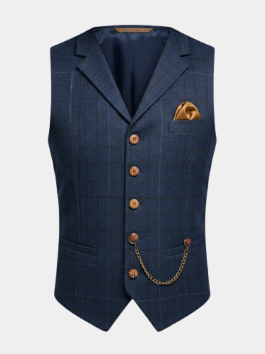 Vincenzo – Gilet élégant en tweed pour homme