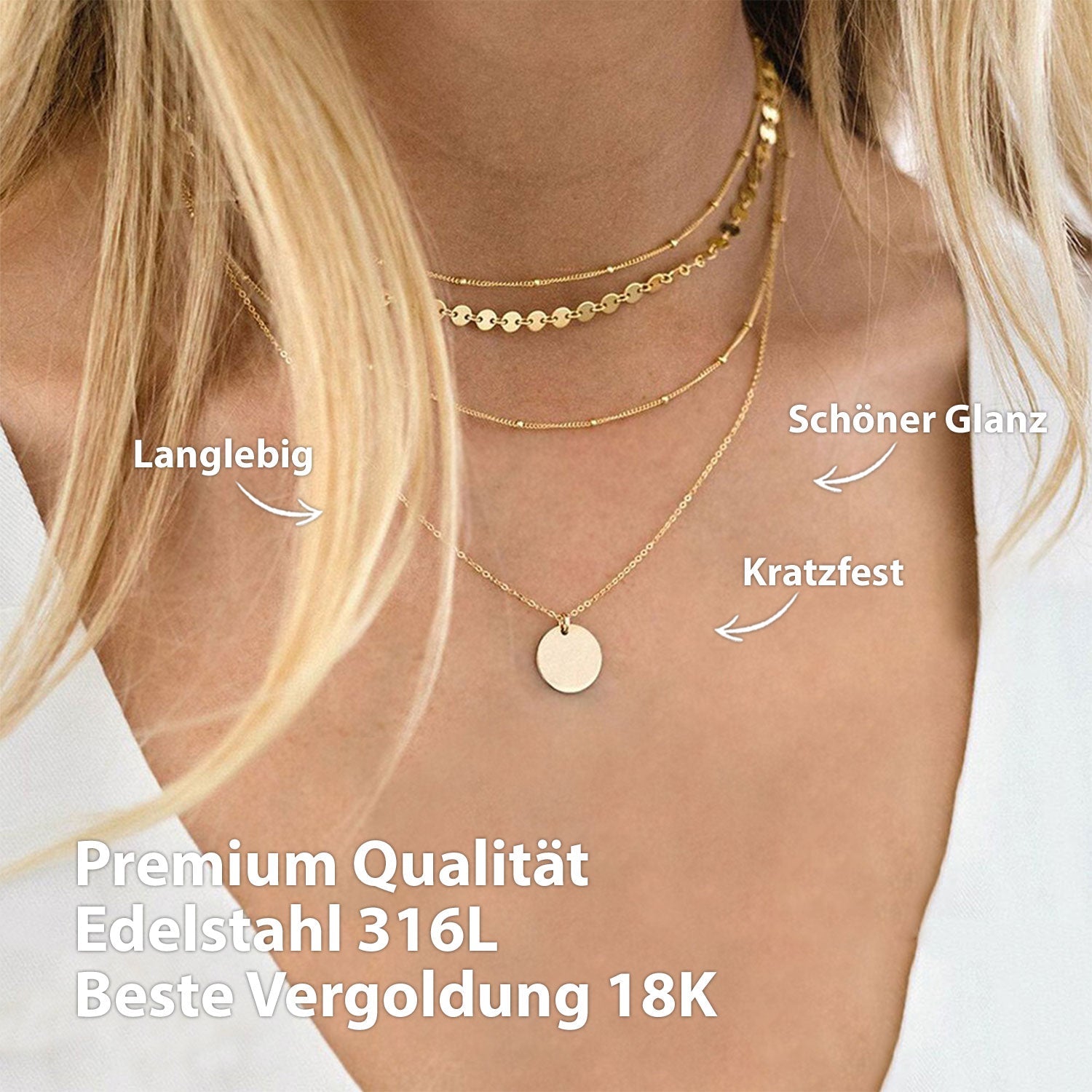 Bundle : Ensemble de colliers BonnyBoho + BonnyDots Doré