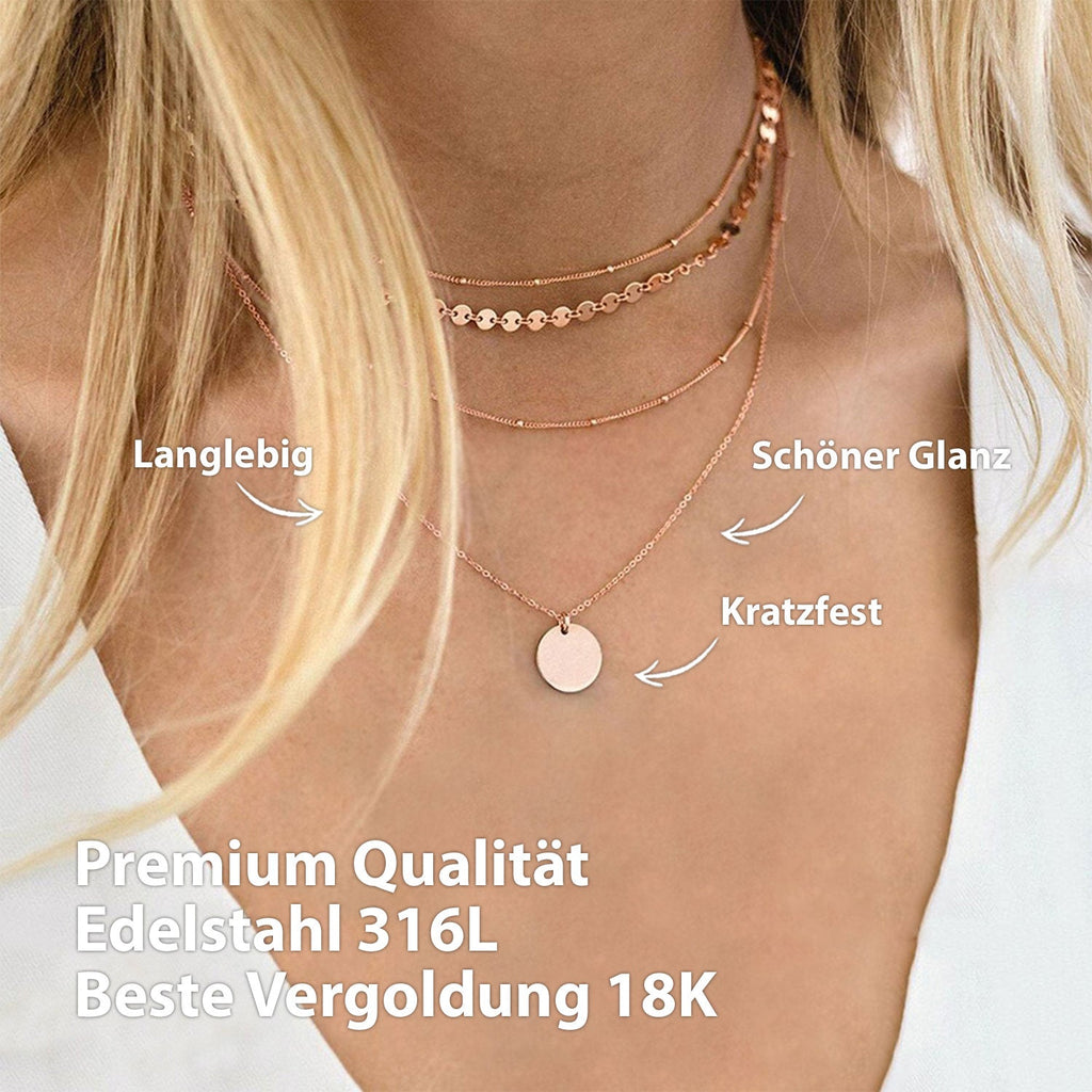 Bundle : Ensemble de colliers BonnyBoho + BonnyDots en or rose