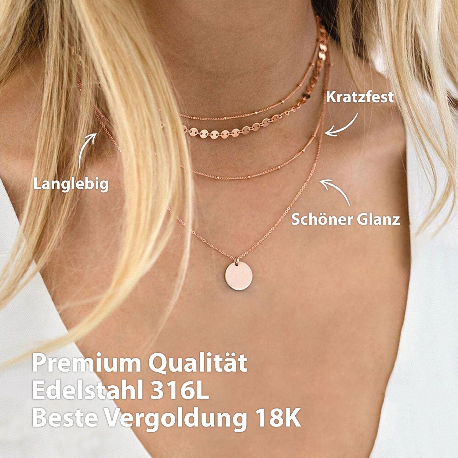 Collier BonnyDot rose
