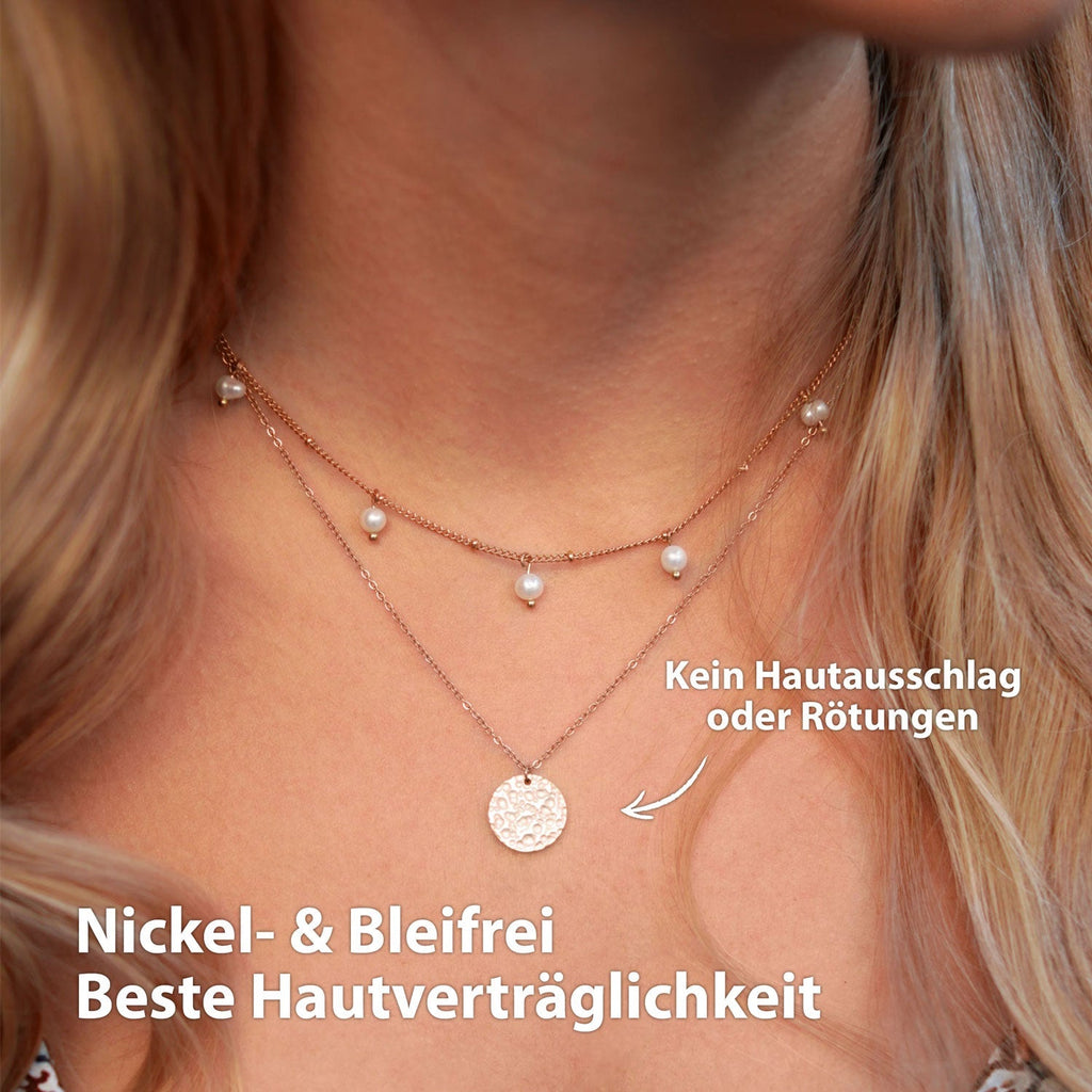Collier BonnyMoonbase avec plaque rose