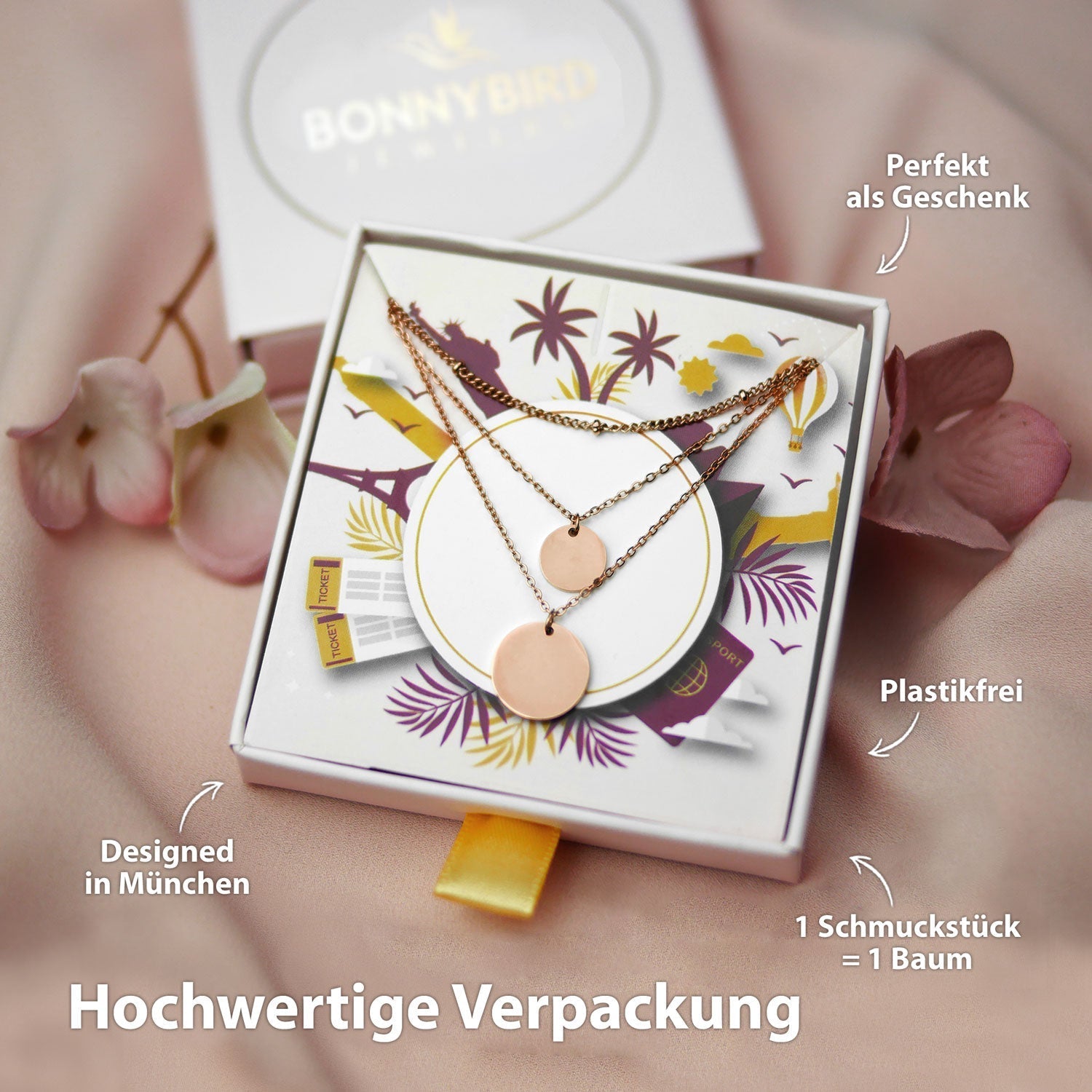 Ensemble collier BonnySydney Rose