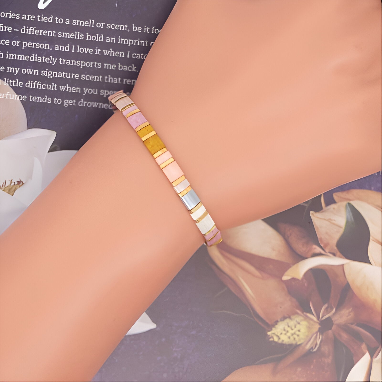 Bracelet perlé PastelHarmony™
