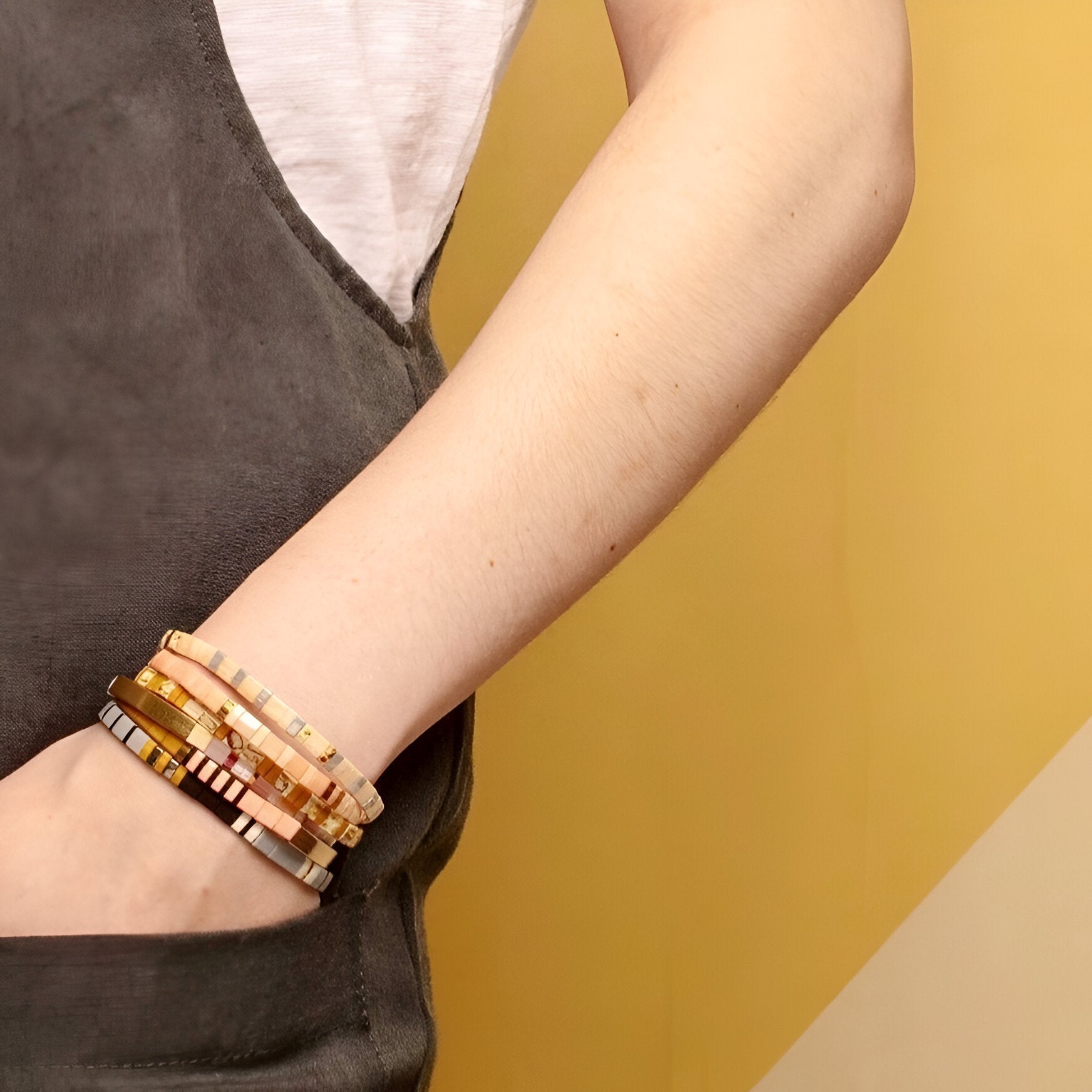 Bracelet perlé PastelHarmony™