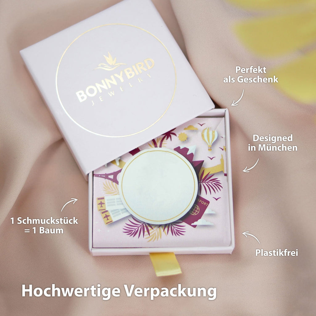 Bundle : collier globe BonnyWorld + bracelet en argent