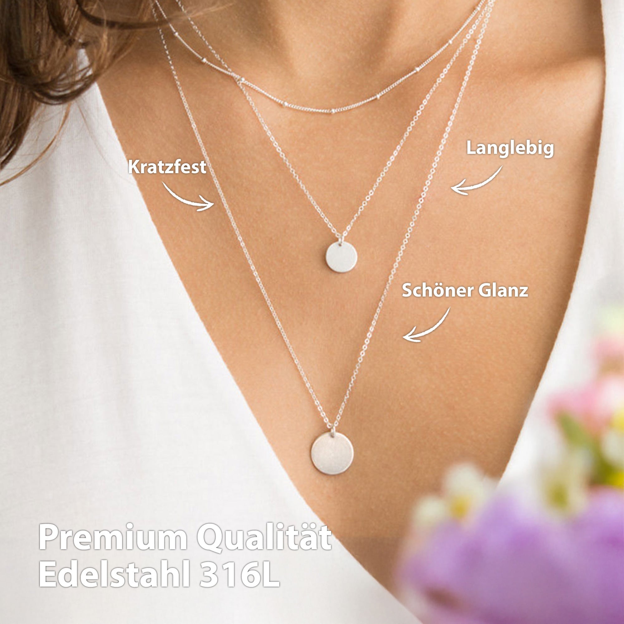 Ensemble collier BonnySydney argent